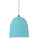 Radiance Collection LED 9 inch Dark Bronze and Reflecting Pool and White Pendant Ceiling Light