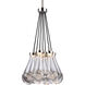 Vaso 7 Light 16.88 inch Polished Nickel Chandelier Ceiling Light