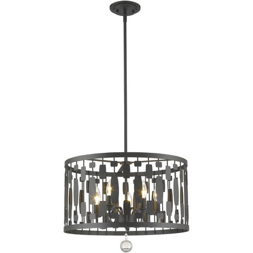 Almet 5 Light 20 inch Bronze Chandelier Ceiling Light