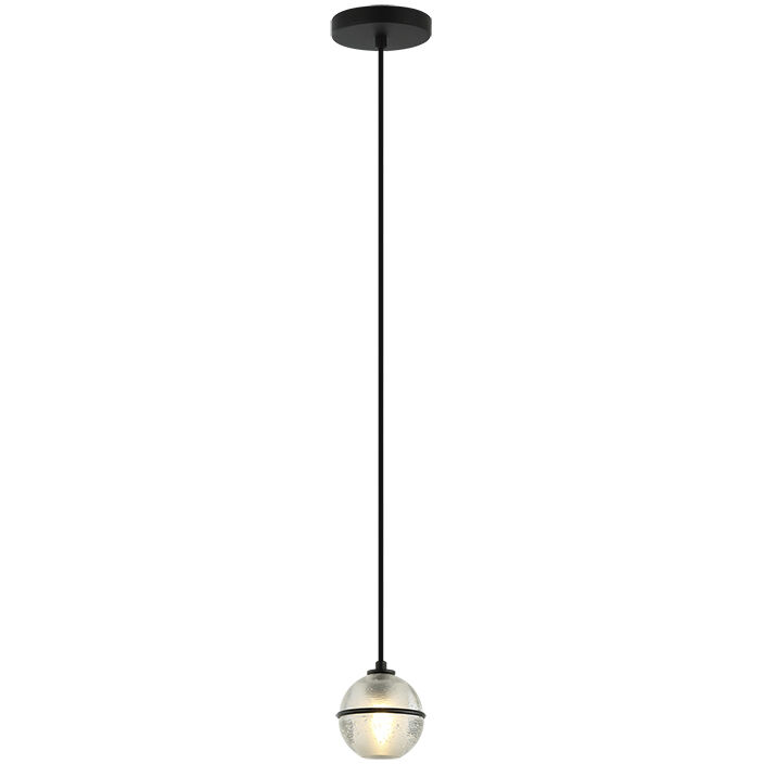 Misty 1 Light 4.38 inch Matte Black Pendant Ceiling Light