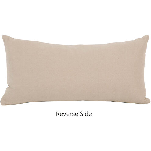 Kidney 22 inch Oxford Slate Pillow
