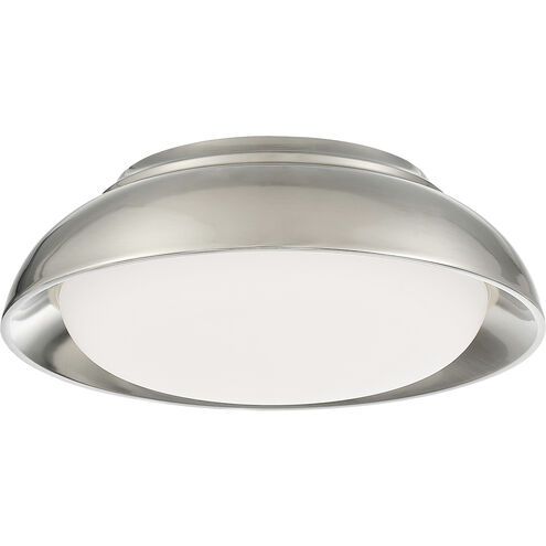 MinLav LED 12 inch Brushed Nickel Flush Mount Ceiling Light