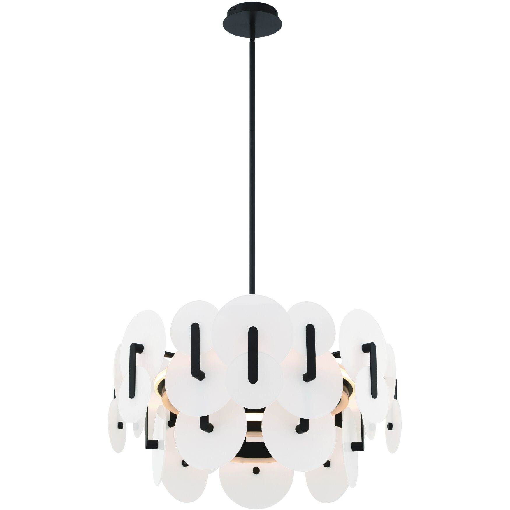 Nuvola 2 Light 24 inch Black Chandelier Ceiling Light