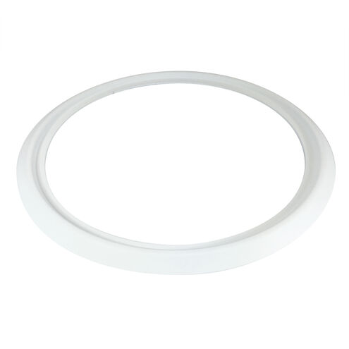 Quartz Matte Powder White Oversize Ring
