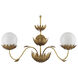 Mirasole 2 Light 28 inch Contemporary Gold Leaf Wall Sconce Wall Light