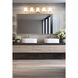 Nextra 5 Light 42 inch Chrome Bath Vanity Wall Light