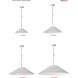 Presley 1 Light 32 inch Matte White Pendant Ceiling Light