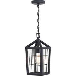 Gage LED 7 inch Volcanic Black Outdoor Pendant
