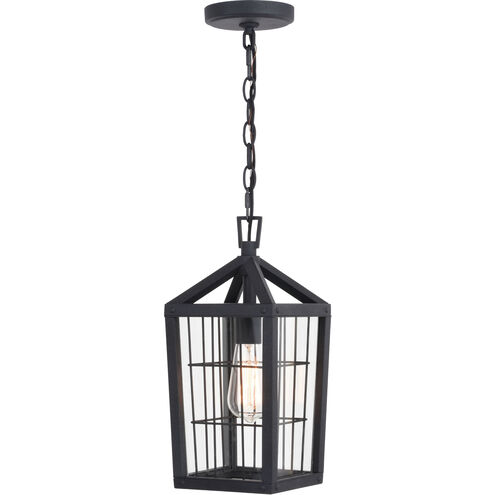 Gage LED 7 inch Volcanic Black Outdoor Pendant