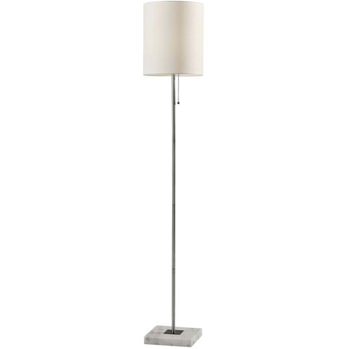 Fiona 62 inch 100.00 watt Brushed Steel Floor Lamp Portable Light
