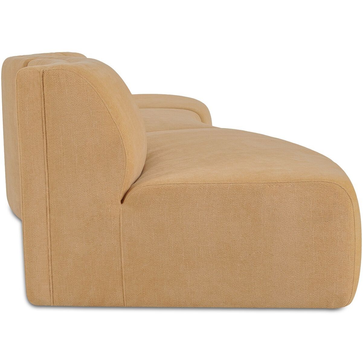 Naomi Yellow Wave Modular Sectional, 3 Piece