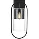 Jaxson 1 Light 24 inch Black Outdoor Wall Sconce