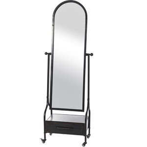 Cheval 72 X 26 inch Blackened Grey Galvanized Mirror