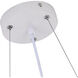 Canada LED 31 inch Black & White LED Chandelier Ceiling Light