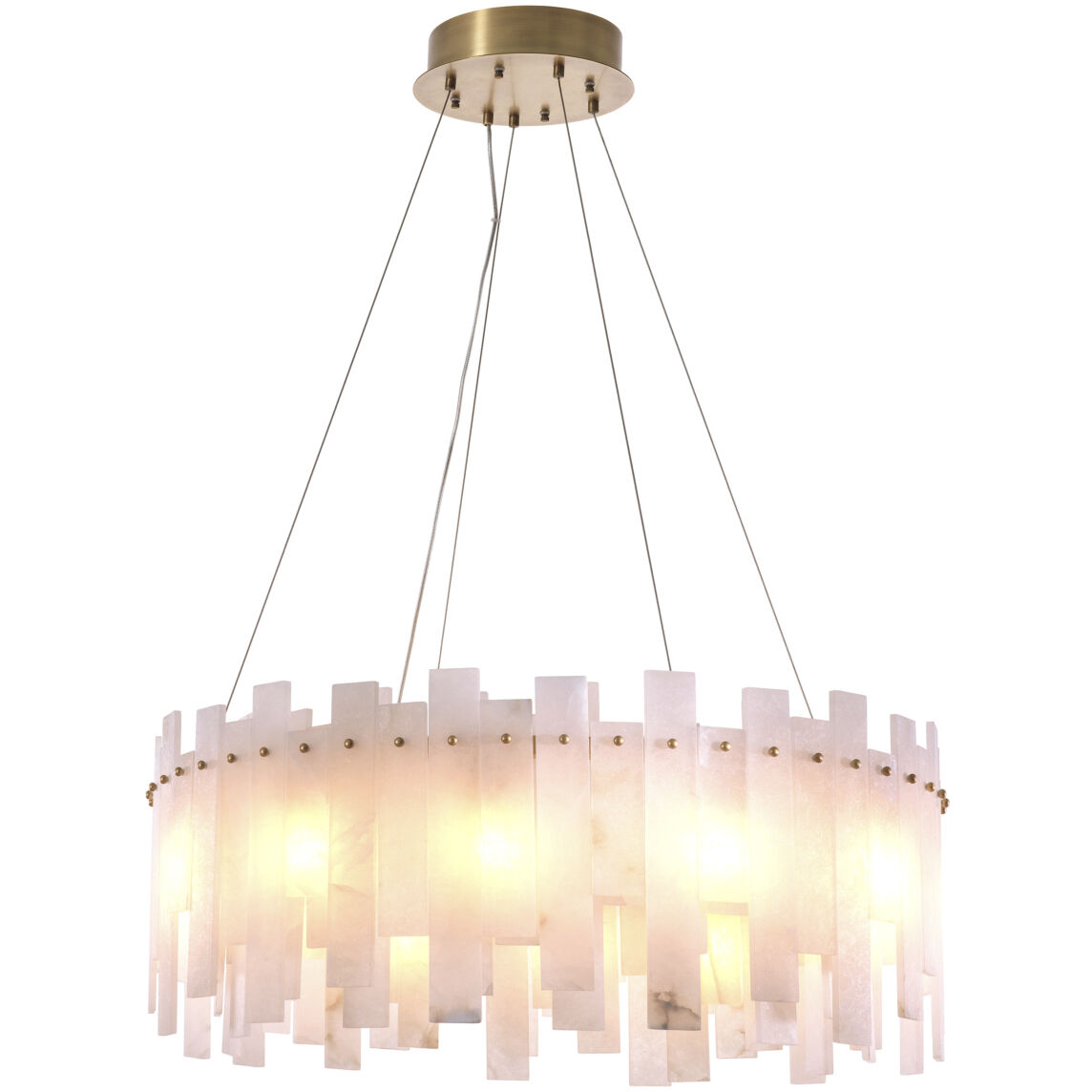 Pizzorni 12 Light 33.46 inch Antique Brass with Alabaster Chandelier Ceiling Light