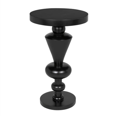 Fenring 25.5 X 15 inch Hand Rubbed Black Side Table