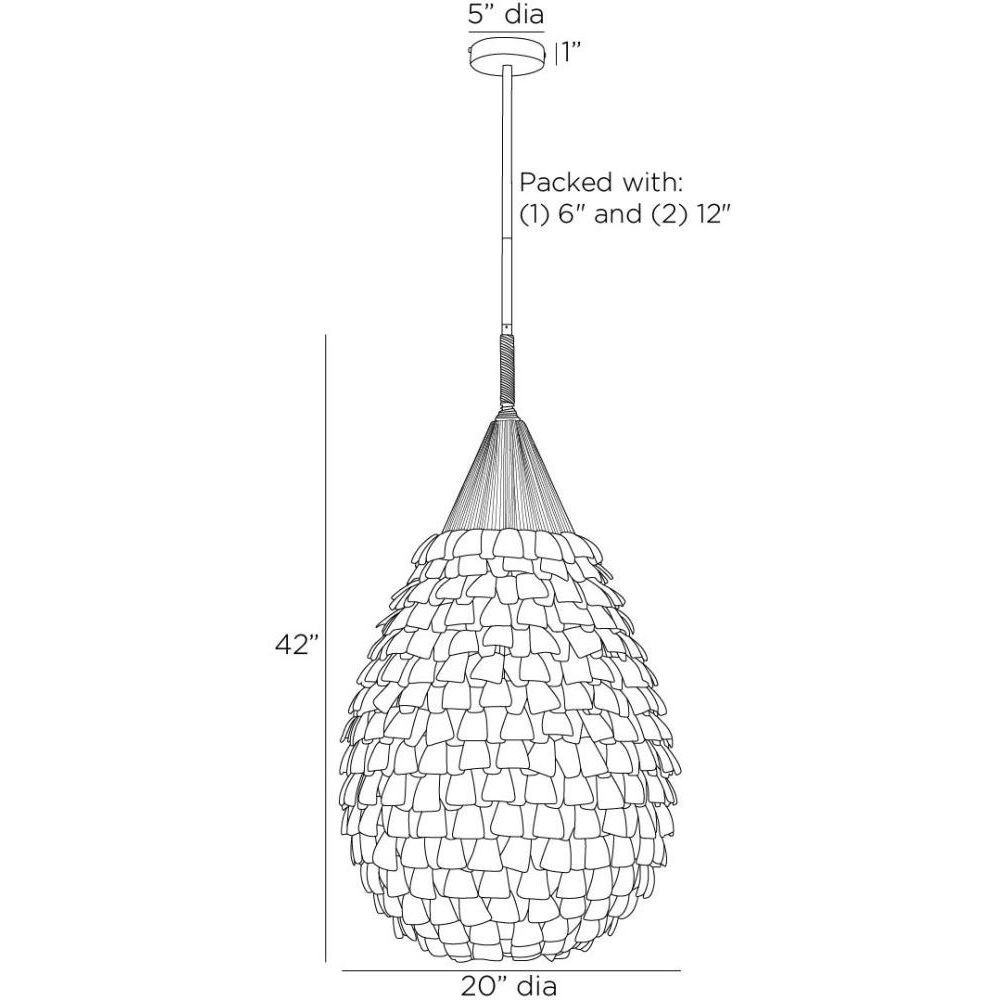 Ferndale 1 Light 20 inch Eucalyptus Stain and Dark Eucalyptus Stain with Antique Brass Pendant Ceiling Light