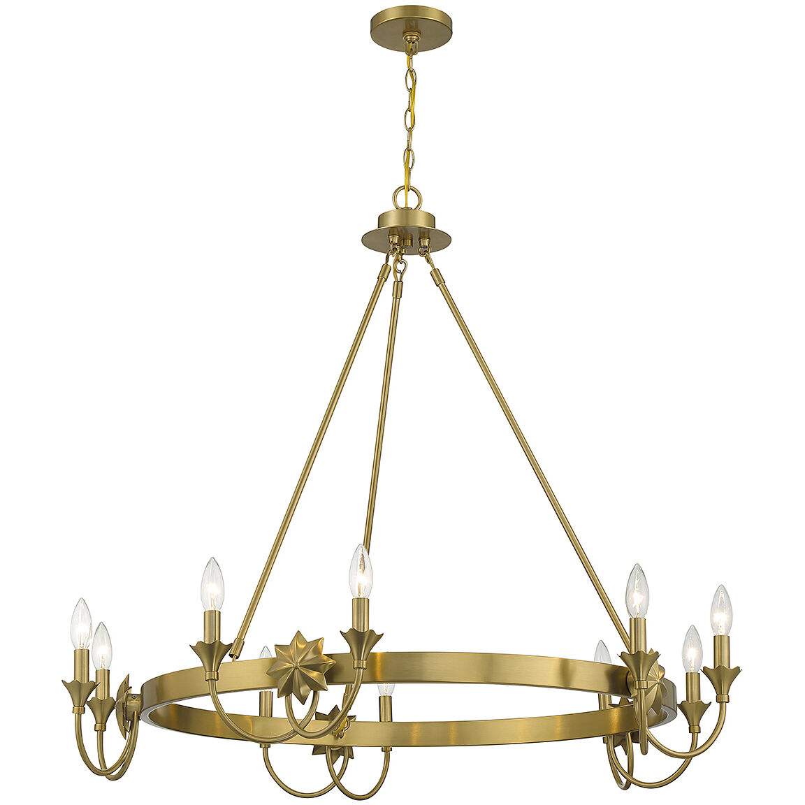 10 light brass chandelier new arrivals