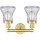 Bellmont 2 Light 15.5 inch Satin Gold Bath Vanity Light Wall Light in Seedy