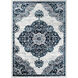 Speck 36 X 24 inch Navy/Aqua/Charcoal/Silver Gray/White Rugs