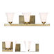 Ridgedale 3 Light 25.25 inch Antique Brass Vanity Sconce Wall Light