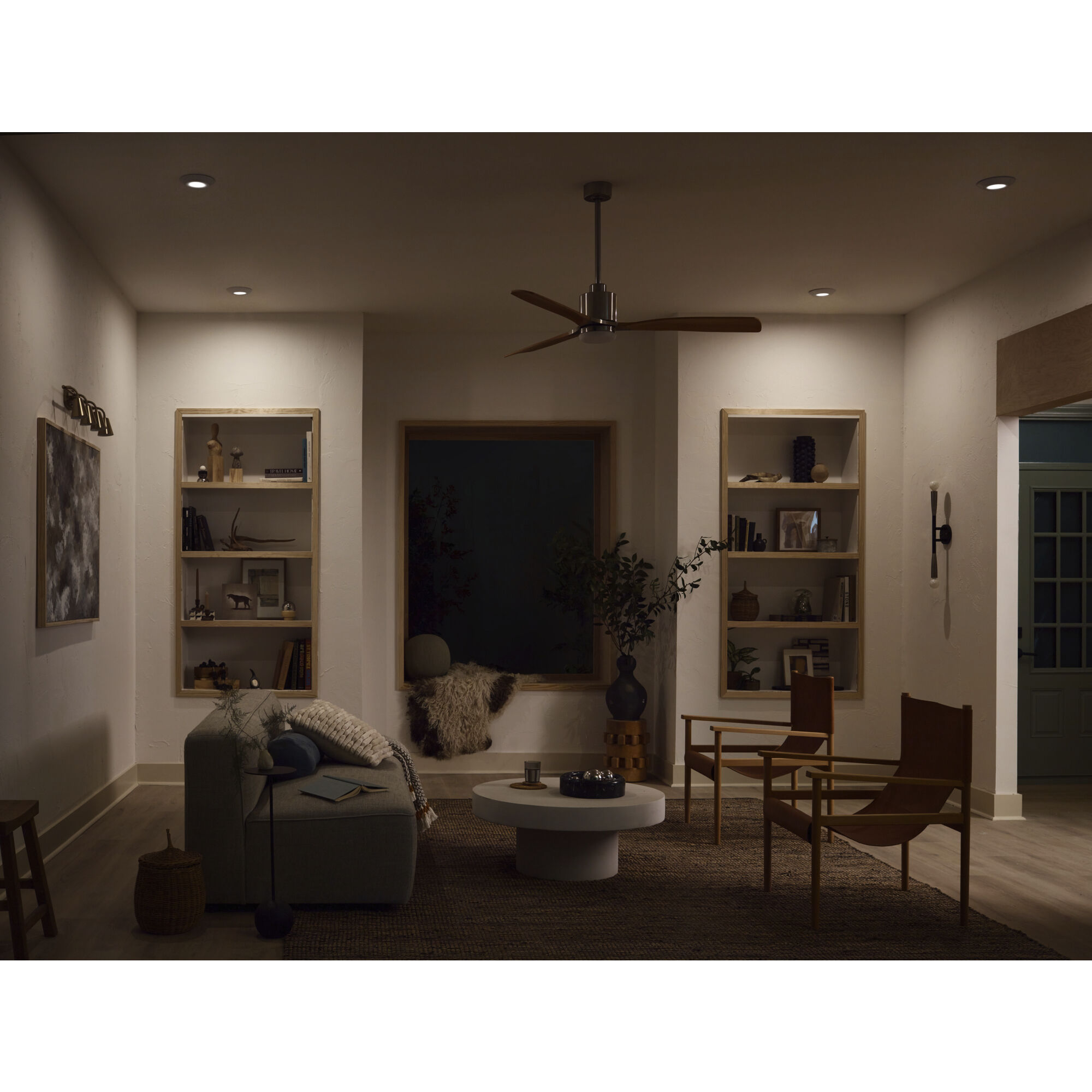 Sylvia 4 Light 120 Brushed Natural Brass Rail Light Ceiling Light