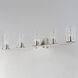 Sleek 5 Light 40 inch Satin Nickel Bath Vanity Wall Light