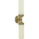Emily 2 Light 5 inch Brushed Brass Bath Sconce Wall Light