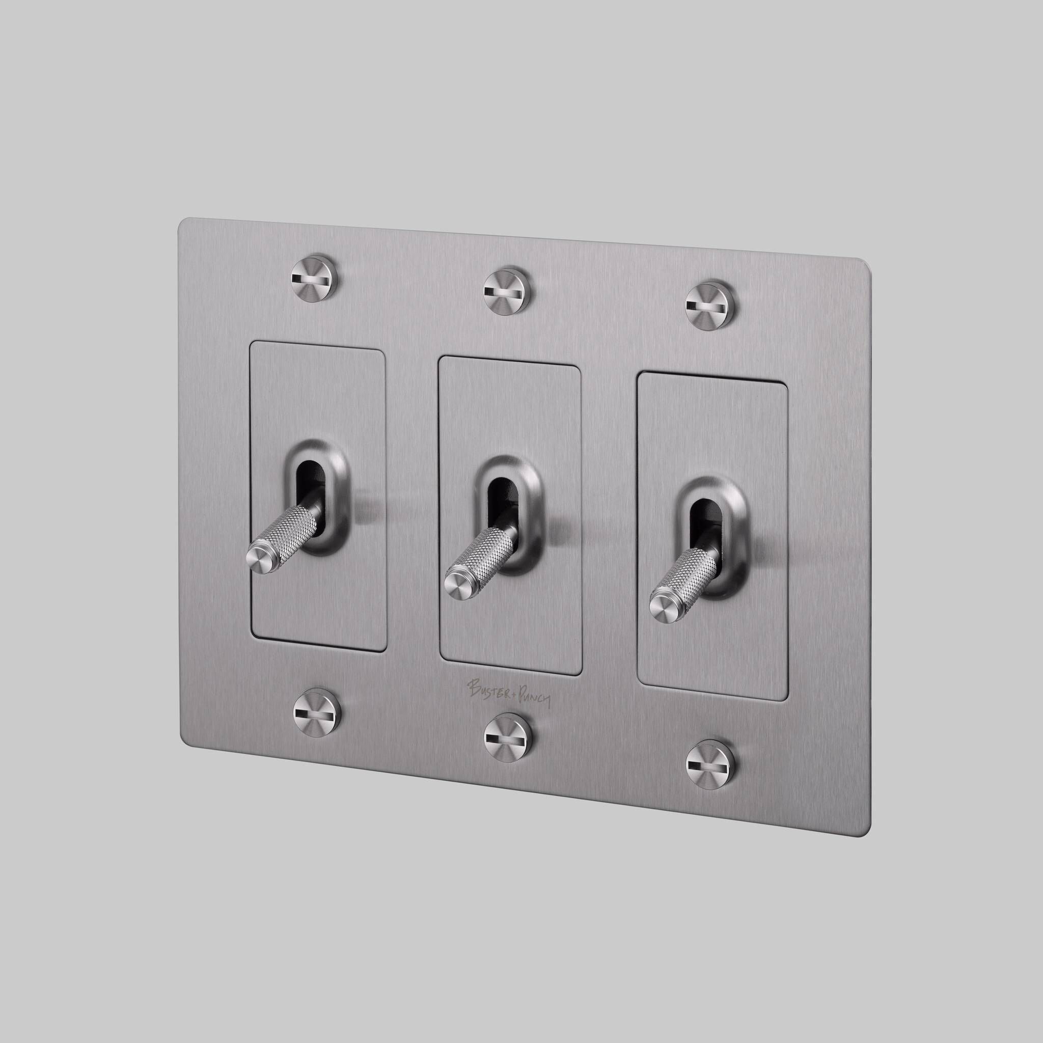 3G Toggle 120-277 Steel Light Switch