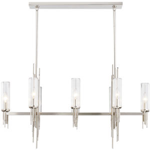 Torres 8 Light 38.25 inch Polished Nickel Linear Pendant Ceiling Light