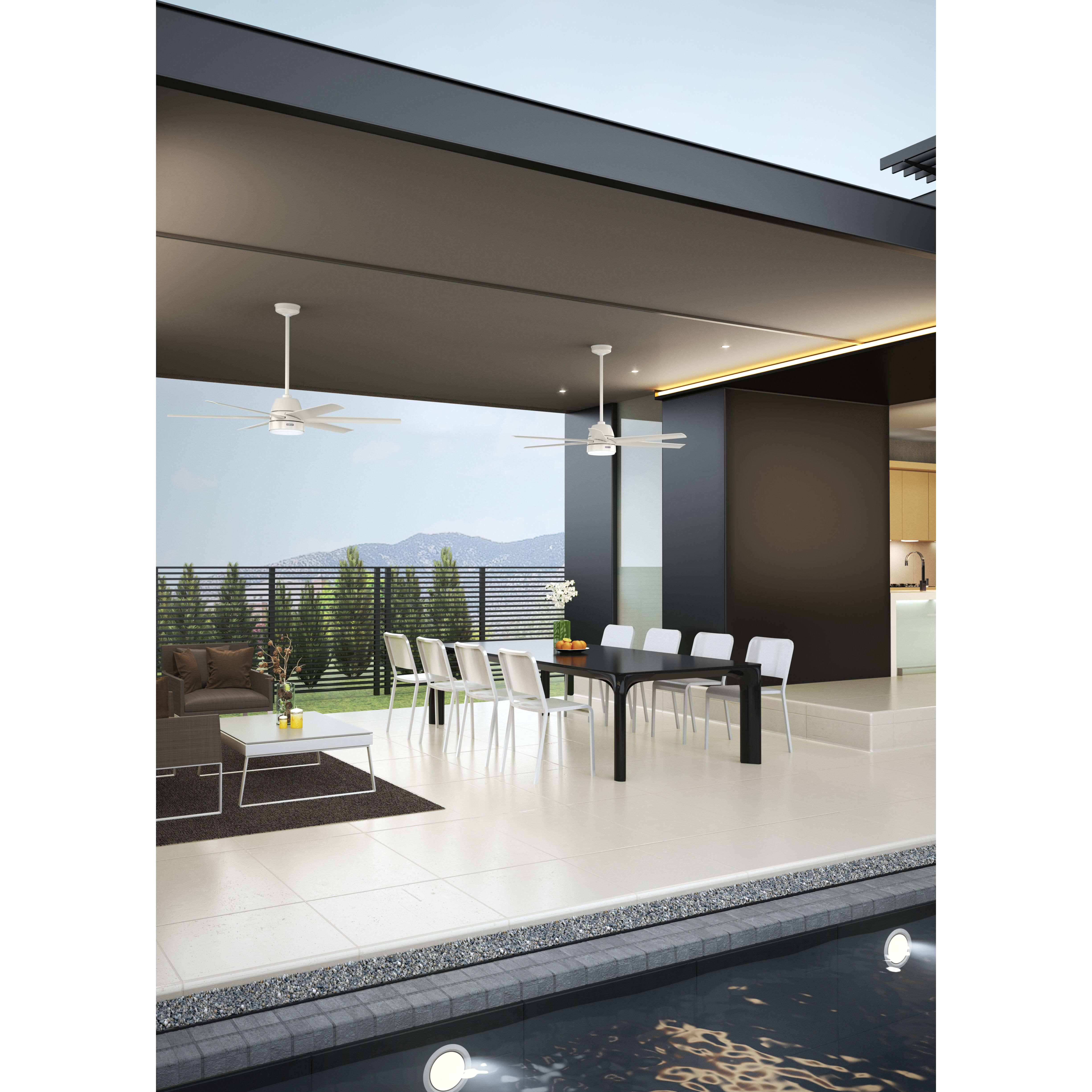 Skysail 60 inch Fresh White Outdoor Ceiling Fan