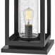 Coastal Elements Atwater 1 Light 21.5 inch Black Outdoor Pier Mount Lantern in Non-LED