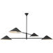 Alora Mood Ashford 4 Light 57.5 inch Matte Black Chandelier Ceiling Light