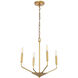 Enzo 4 Light 18 inch Brass Pendant Ceiling Light