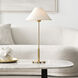 J. Randall Powers Hackney 23.5 inch 2.00 watt Hand-Rubbed Antique Brass Cordless Buffet Lamp Portable Light
