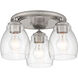 Winsley 3 Light Brushed Nickel Semi Flush Ceiling Light
