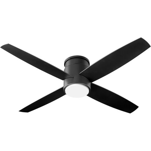 Oslo Hugger 52 inch Noir Indoor Outdoor Fan in Black