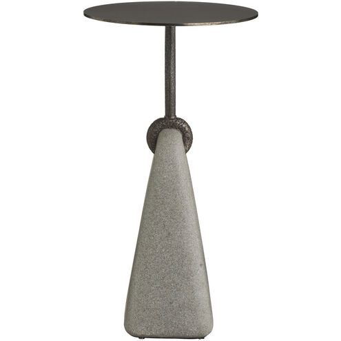 Miles 12 inch Vintage Bronze and Graphite Accent Table
