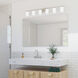 Replay 6 Light 48 inch Brushed Nickel Bath Vanity Wall Light