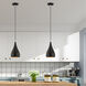 Allison 1 Light 6.25 inch Shiny Black Mini Pendant Ceiling Light