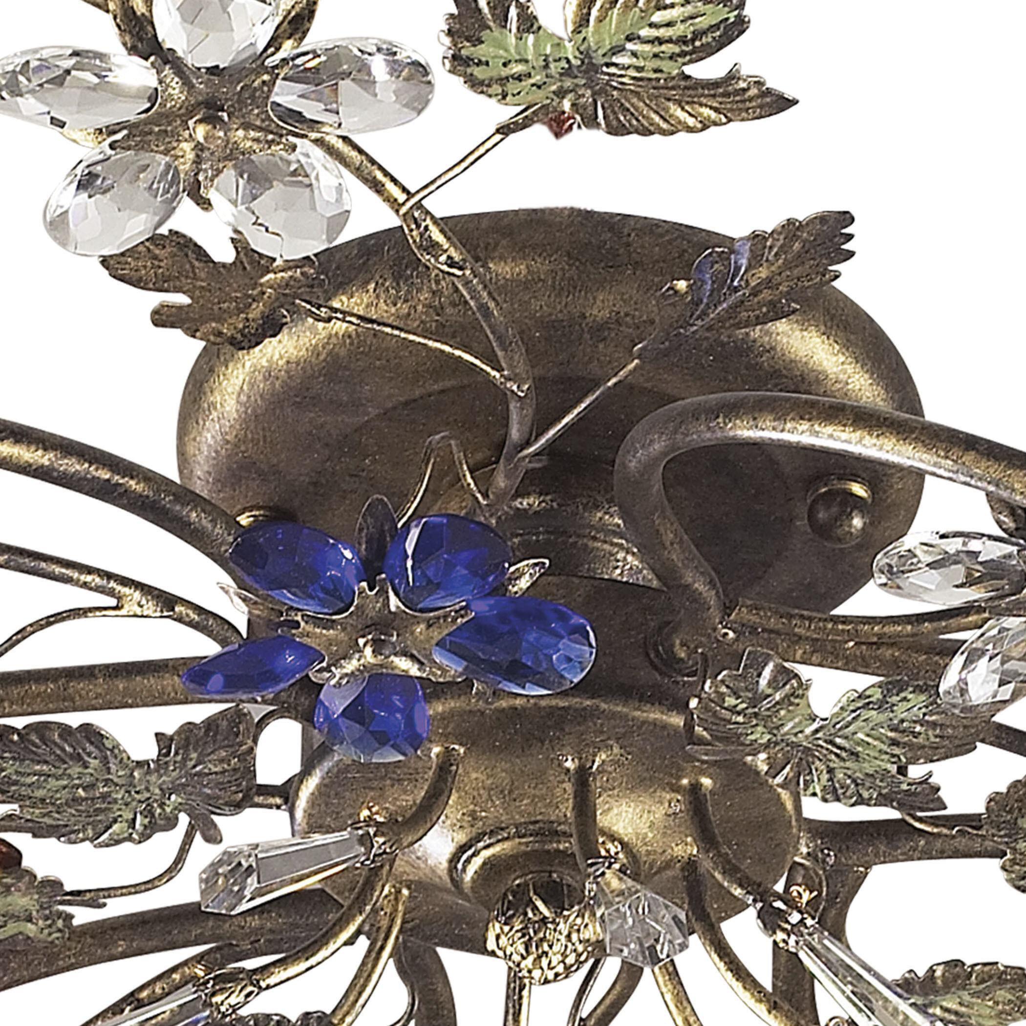 Brillare LED 36 inch Bronzed Rust Semi Flush Mount Ceiling Light