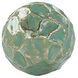 Textural Orb Green and Gold Decorative Ball