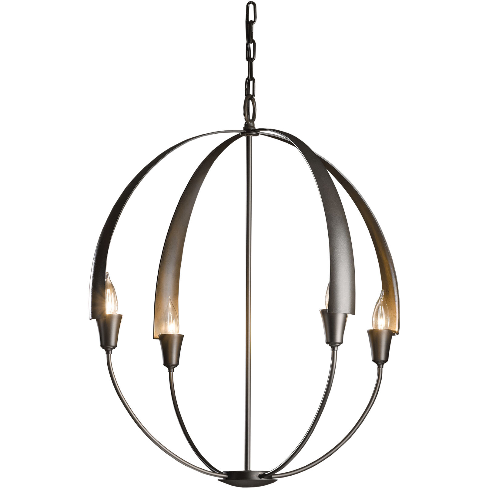 Cirque 4 Light 25.3 inch Dark Smoke Chandelier Ceiling Light, Large