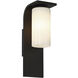 Colonne 1 Light 20 inch Satin Black Outdoor Wall Sconce