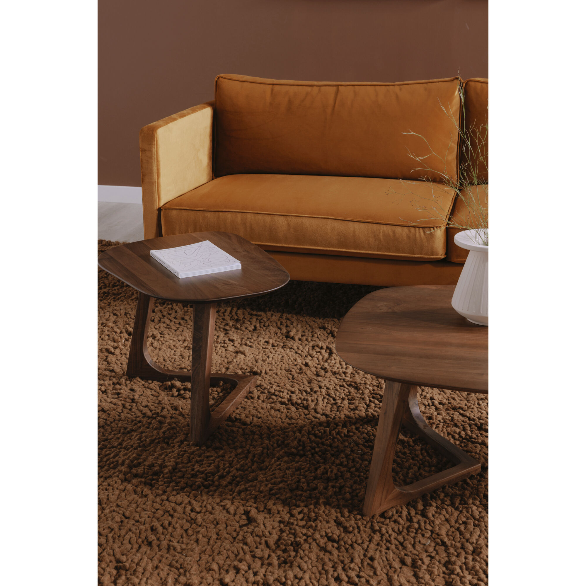 Godenza 24 X 19 inch Brown End Table