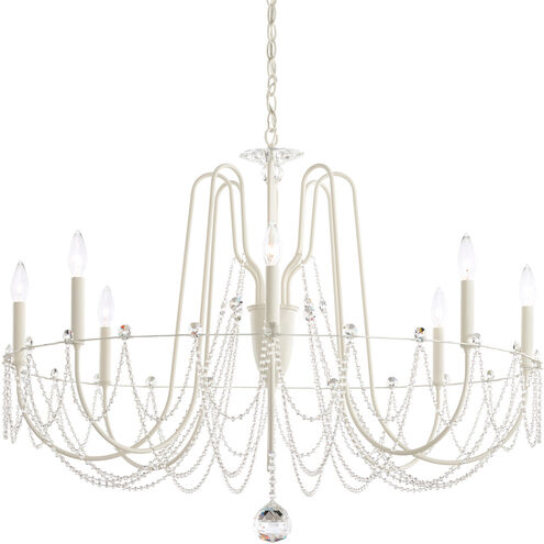 Esmery 8 Light French Gold Chandelier Ceiling Light in Optic