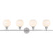 Collier 4 Light 38 inch Chrome Wall sconce Wall Light