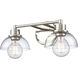 Julian 2 Light 16 inch Polished Nickel Vanity Light Wall Light