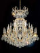 Renaissance 25 Light 45 inch Heirloom Gold Chandelier Ceiling Light in Heritage