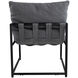 Teddy Dark Grey/Black Sling Chair